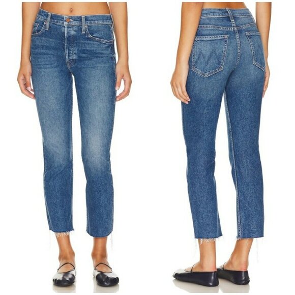 💕MOTHER💕 The Tomcat Ankle Fray Jeans ~ Arigato Mr. Roboto Button Fly 33 NWT - Picture 8 of 16